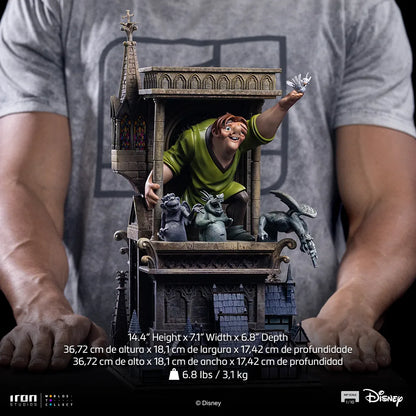 IRON STUDIOS - DISNEY HUNCHBACK NOTRE DAME QUASIMODO 1/10 STATUA 37 cm