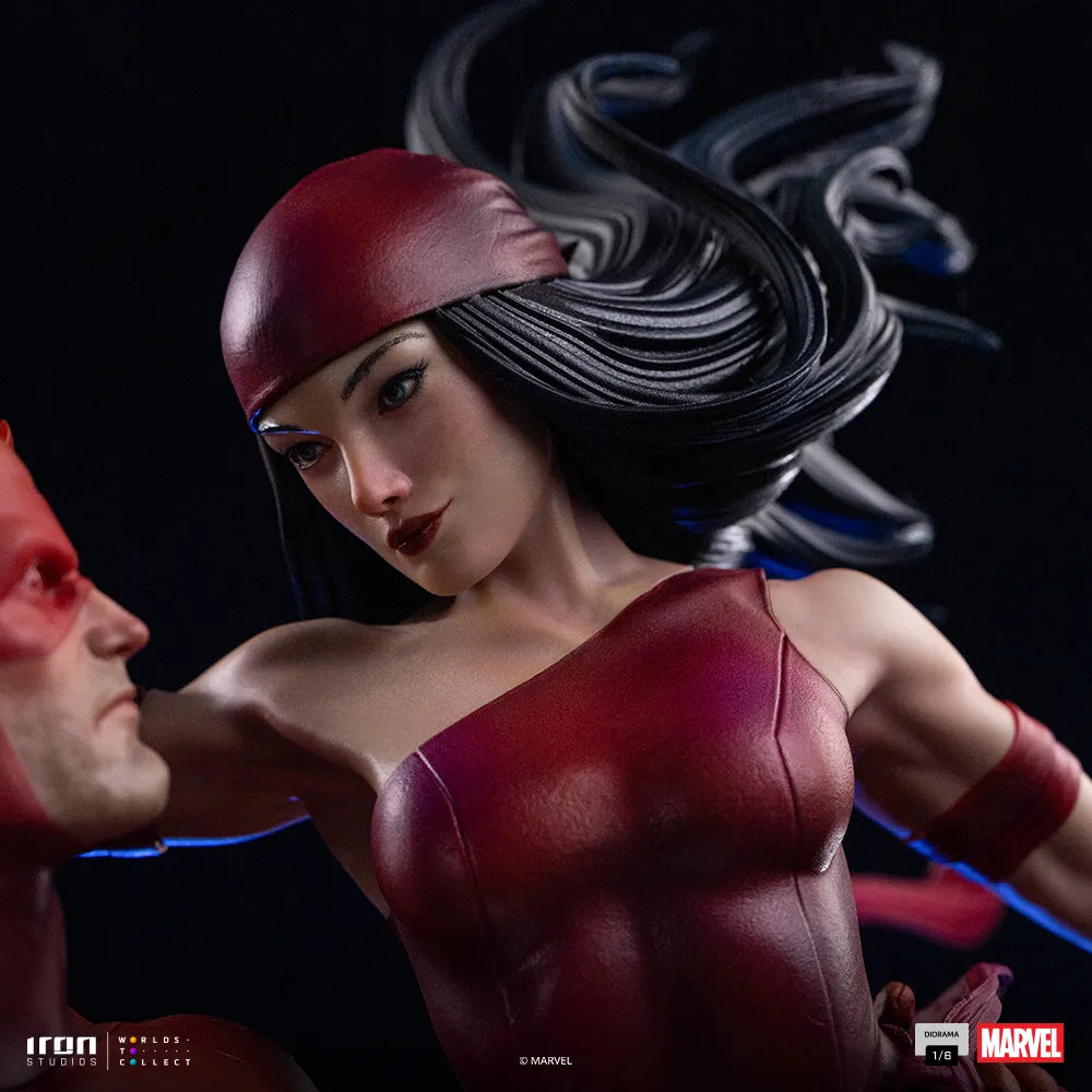 IRON STUDIOS DAREDEVIL - MARVEL ELEKTRA DIORAMA 1/6 STATUA 35 cm