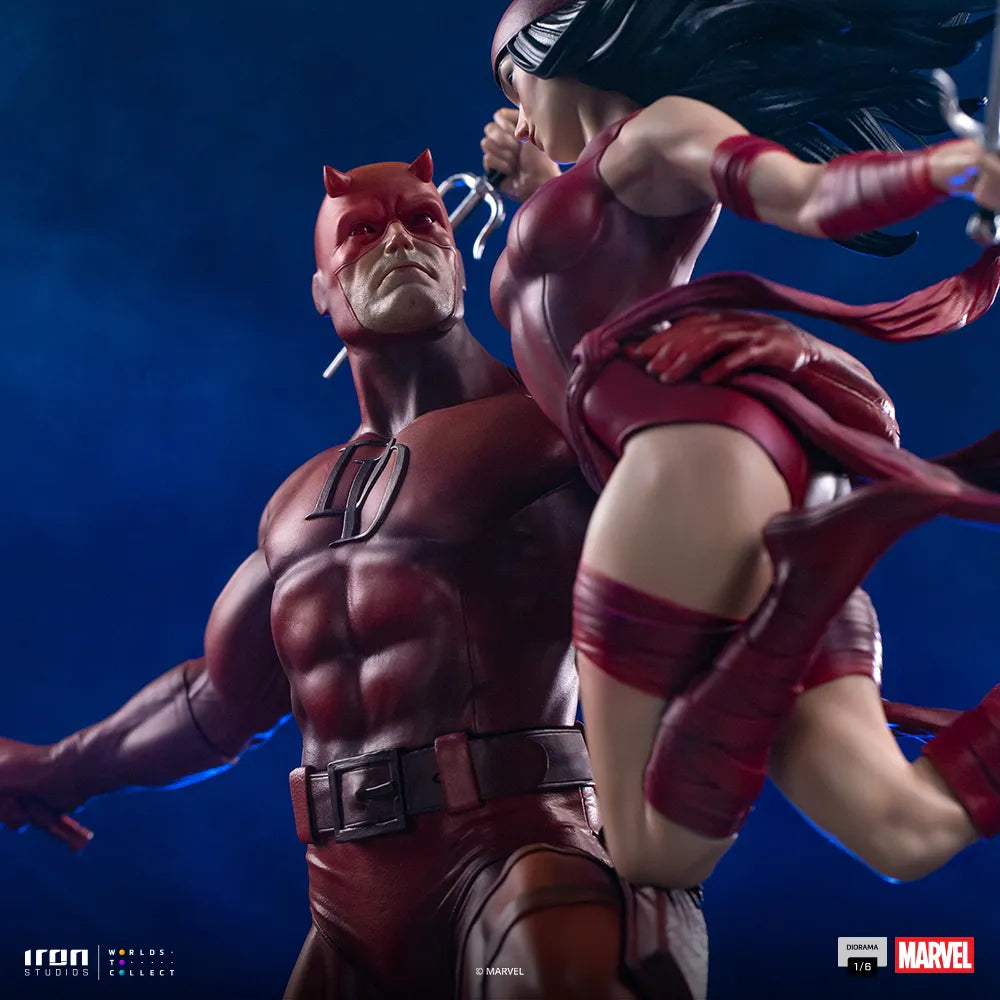 IRON STUDIOS DAREDEVIL - MARVEL ELEKTRA DIORAMA 1/6 STATUA 35 cm