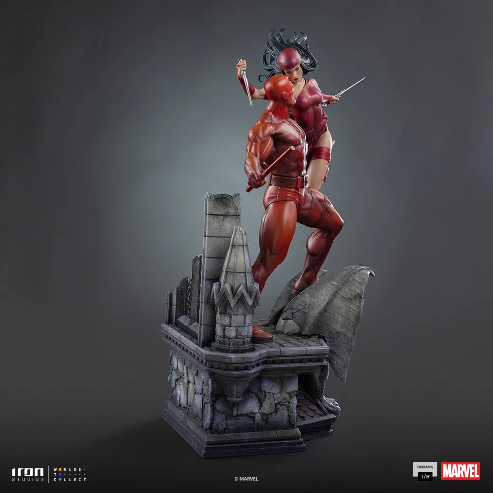IRON STUDIOS DAREDEVIL - MARVEL ELEKTRA DIORAMA 1/6 STATUA 35 cm