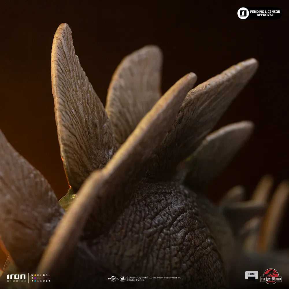 IRON STUDIOS - JURASSIC PARK JURASSIC WORLD: LOST WORLD STEGOSAURUS ICONS STATUA 18 cm