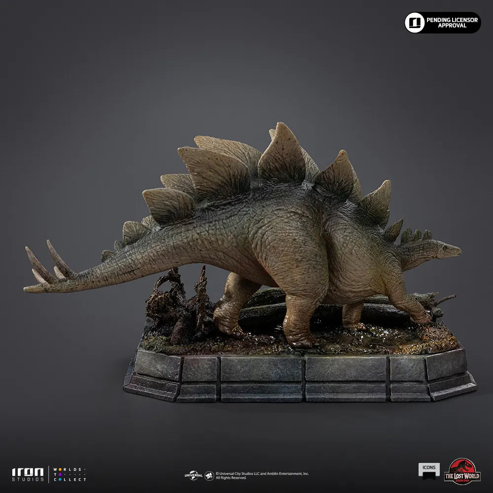 IRON STUDIOS - JURASSIC PARK JURASSIC WORLD: LOST WORLD STEGOSAURUS ICONS STATUA 18 cm