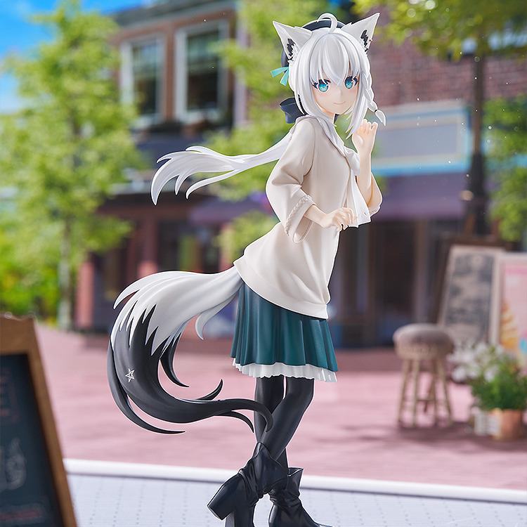 GOOD SMILE COMPANY - HOLOLIVE PRODUCTION SHIRAKAMI FUBUTI DATE STYLE CASUAL OUTFIT G.S. COLLECTION FIGURA 22 cm