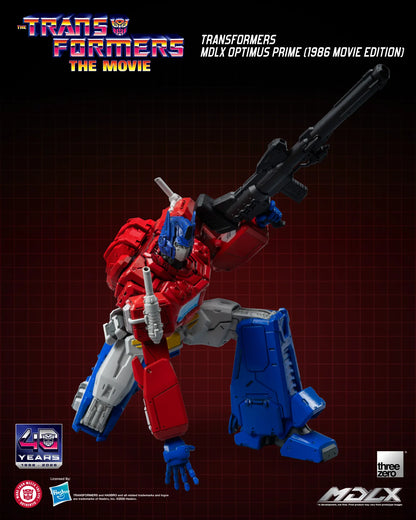 THREEA TOYS/THREEZERO OPTIMUS & PRIME - TRANSFORMERS MDLX 1986 MOVIE EDITION ACTION FIGURE 18 cm