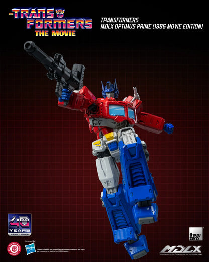 THREEA TOYS/THREEZERO OPTIMUS & PRIME - TRANSFORMERS MDLX 1986 MOVIE EDITION ACTION FIGURE 18 cm