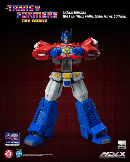 THREEA TOYS/THREEZERO OPTIMUS & PRIME - TRANSFORMERS MDLX 1986 MOVIE EDITION ACTION FIGURE 18 cm