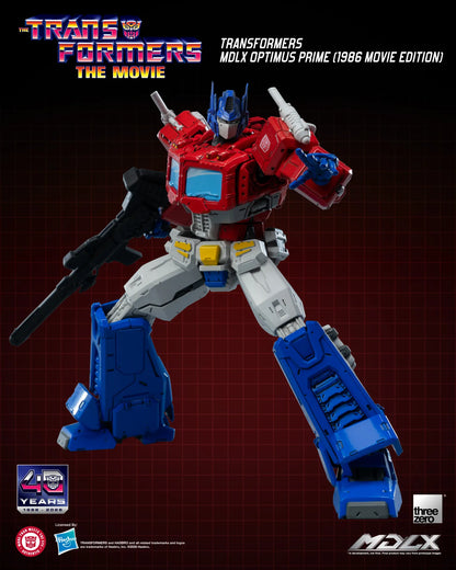THREEA TOYS/THREEZERO OPTIMUS & PRIME - TRANSFORMERS MDLX 1986 MOVIE EDITION ACTION FIGURE 18 cm