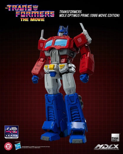 THREEA TOYS/THREEZERO OPTIMUS & PRIME - TRANSFORMERS MDLX 1986 MOVIE EDITION ACTION FIGURE 18 cm