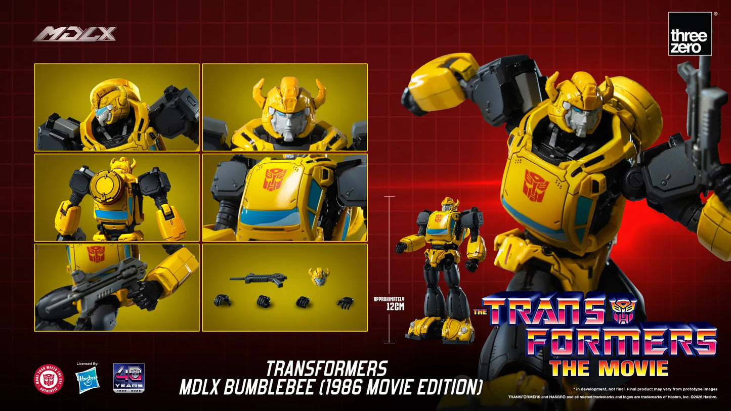 THREEA TOYS/THREEZERO BUMBLEBEE - TRANSFORMERS MDLX 1986 MOVIE EDITION ACTION FIGURE 12 cm