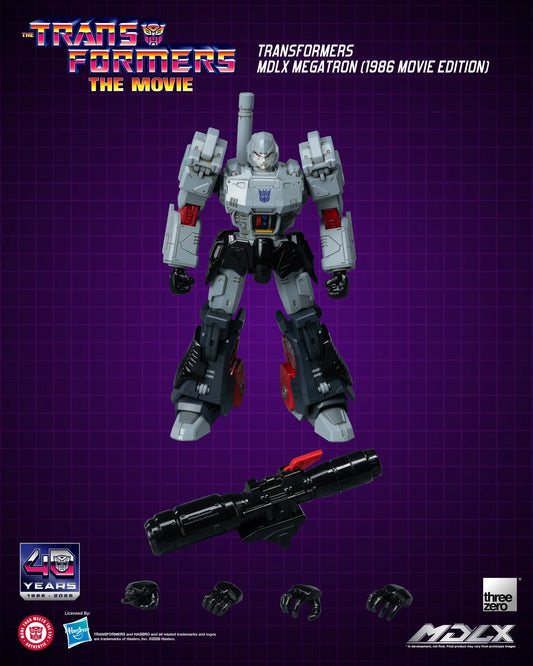 THREEA TOYS/THREEZERO MEGATRON - TRANSFORMERS MDLX 1986 MOVIE EDITION ACTION FIGURE 18 cm