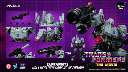 THREEA TOYS/THREEZERO MEGATRON - TRANSFORMERS MDLX 1986 MOVIE EDITION ACTION FIGURE 18 cm
