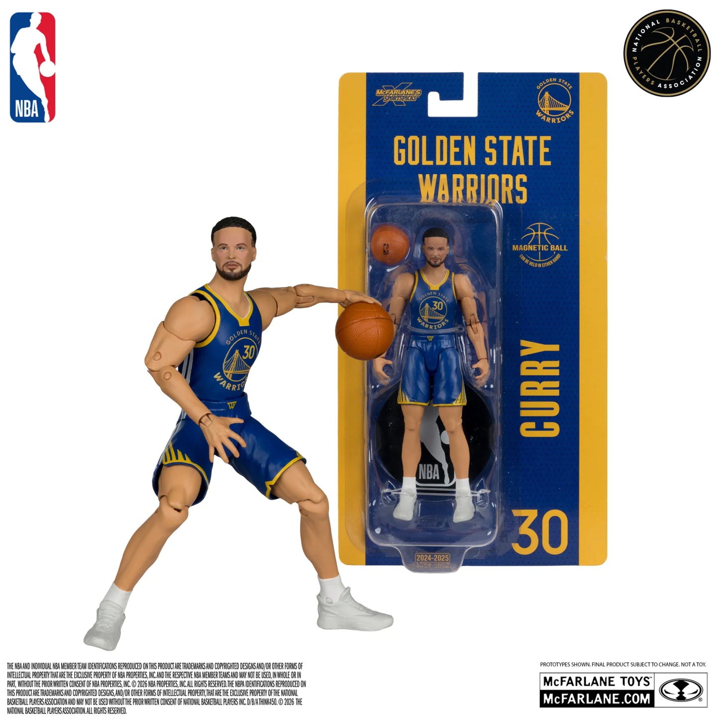 MCFARLANE TOYS 25 NBA 6INCH ARTICULATED S WV1 STEPHEN CURRY (GOLDEN STATE WARRIORS) ACTION FIGURE 15 cm