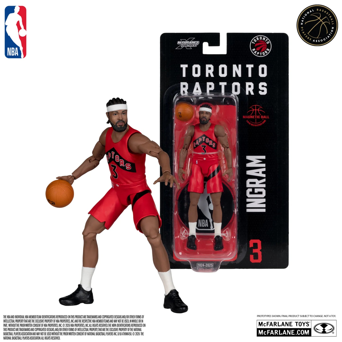MCFARLANE TOYS 25 NBA 6INCH ARTICULATED S WV1- BRANDON INGRAM (TORONTO RAPTORS) ACTION FIGURE 15 cm