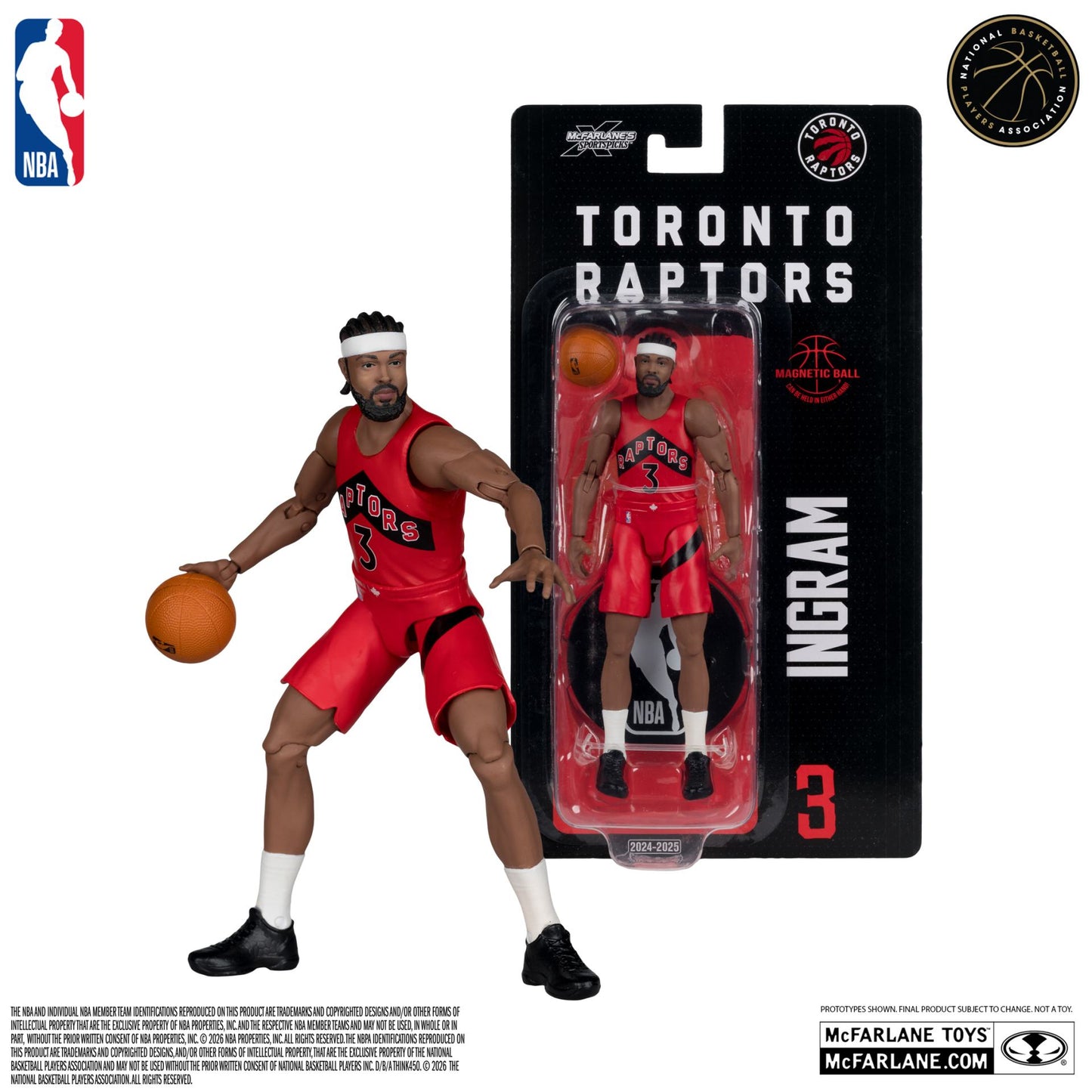 MCFARLANE TOYS 25 NBA 6INCH ARTICULATED S WV1- BRANDON INGRAM (TORONTO RAPTORS) ACTION FIGURE 15 cm