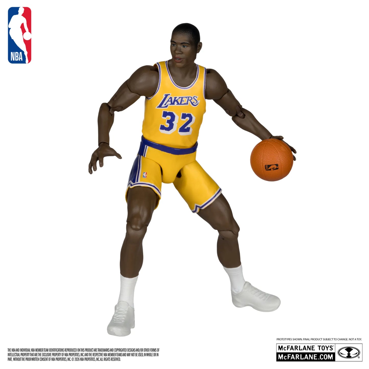 MCFARLANE TOYS 25 NBA 6INCH ARTICULATED S EARVIN MAGIC JOHNSON (LEGENDS SERIES) ACTION FIGURE 15 cm