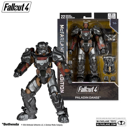MCFARLANE TOYS 25 - FALLOUT MCFARLANE GAMING ED 7INCH FALLOUT 4 T-60 PALADIN DANSE ACTION FIGURE 17 cm