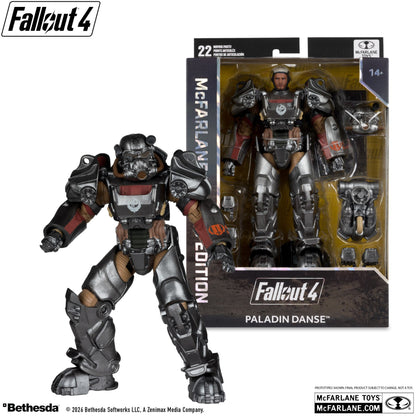 MCFARLANE TOYS 25 - FALLOUT MCFARLANE GAMING ED 7INCH FALLOUT 4 T-60 PALADIN DANSE ACTION FIGURE 17 cm