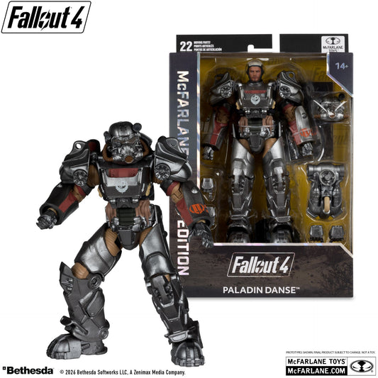 MCFARLANE TOYS 25 - FALLOUT MCFARLANE GAMING ED 7INCH FALLOUT 4 T-60 PALADIN DANSE ACTION FIGURE 17 cm