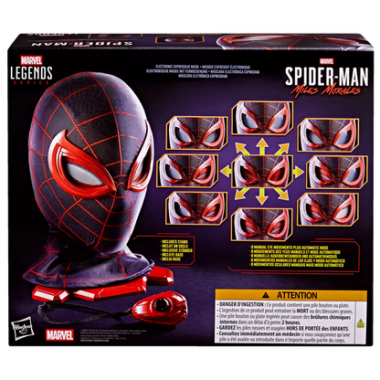 HASBRO SPIDER-MAN & ELECTRO - MARVEL LEGENDS MILES MORALE NIC MASK ACTION FIGURE