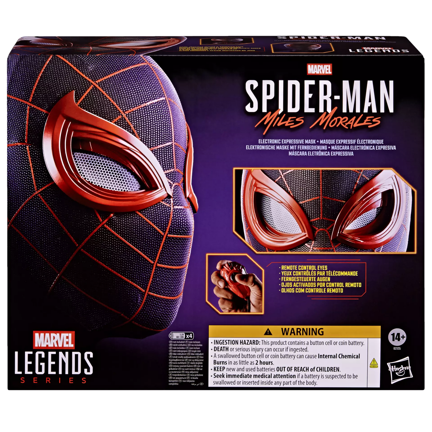 HASBRO SPIDER-MAN & ELECTRO - MARVEL LEGENDS MILES MORALE NIC MASK ACTION FIGURE