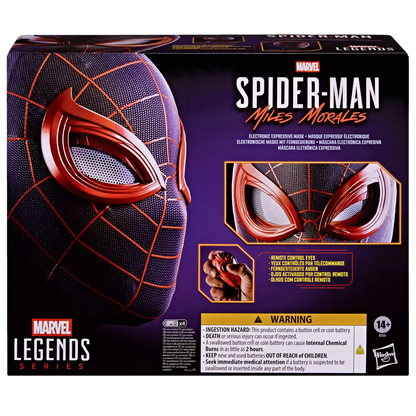 HASBRO SPIDER-MAN & ELECTRO - MARVEL LEGENDS MILES MORALE NIC MASK ACTION FIGURE