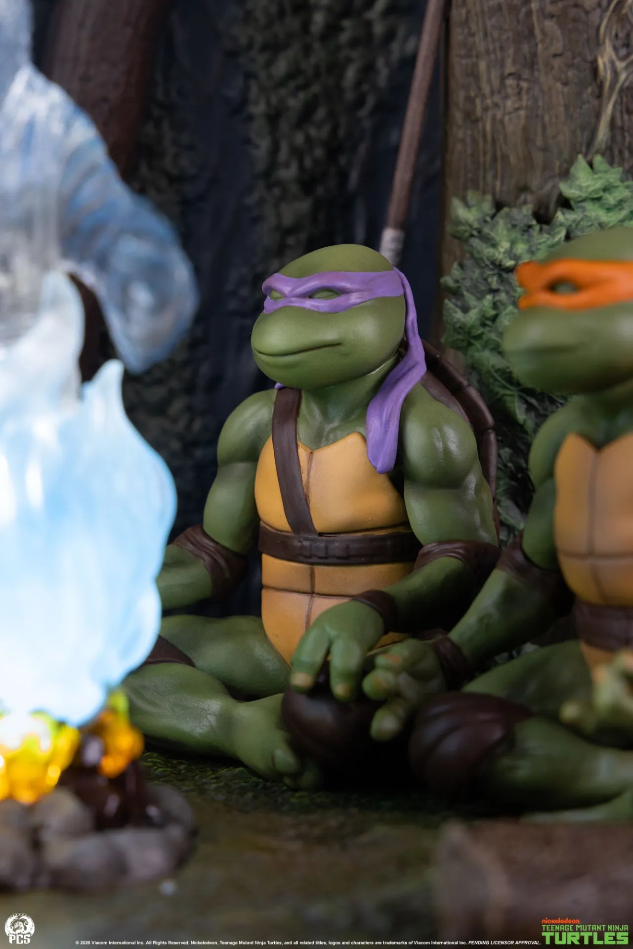 PCS - TEENAGE MUTANT NINJA TURTLES TEENAGE MUTANT NINJA TURTLES MOVIE MOMENTS SPLINTER'S SPIRIT MINI SCALE DIORAMA STATUA 35,6 × 22,9 × 22,9 cm