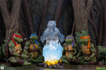 PCS - TEENAGE MUTANT NINJA TURTLES TEENAGE MUTANT NINJA TURTLES MOVIE MOMENTS SPLINTER'S SPIRIT MINI SCALE DIORAMA STATUA 35,6 × 22,9 × 22,9 cm
