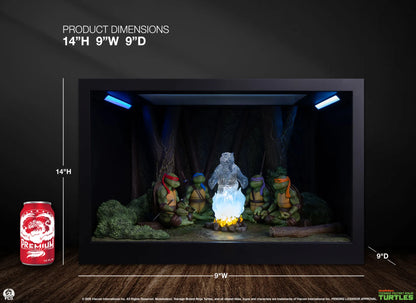 PCS - TEENAGE MUTANT NINJA TURTLES TEENAGE MUTANT NINJA TURTLES MOVIE MOMENTS SPLINTER'S SPIRIT MINI SCALE DIORAMA STATUA 35,6 × 22,9 × 22,9 cm
