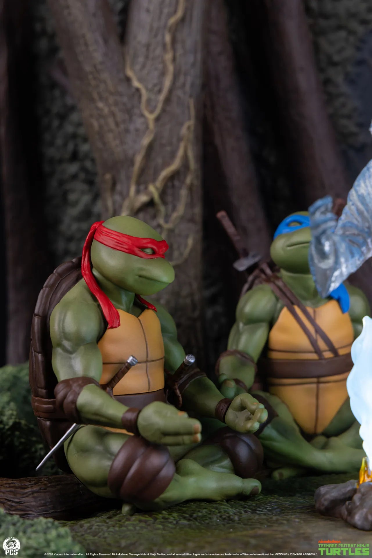 PCS - TEENAGE MUTANT NINJA TURTLES TEENAGE MUTANT NINJA TURTLES MOVIE MOMENTS SPLINTER'S SPIRIT MINI SCALE DIORAMA STATUA 35,6 × 22,9 × 22,9 cm