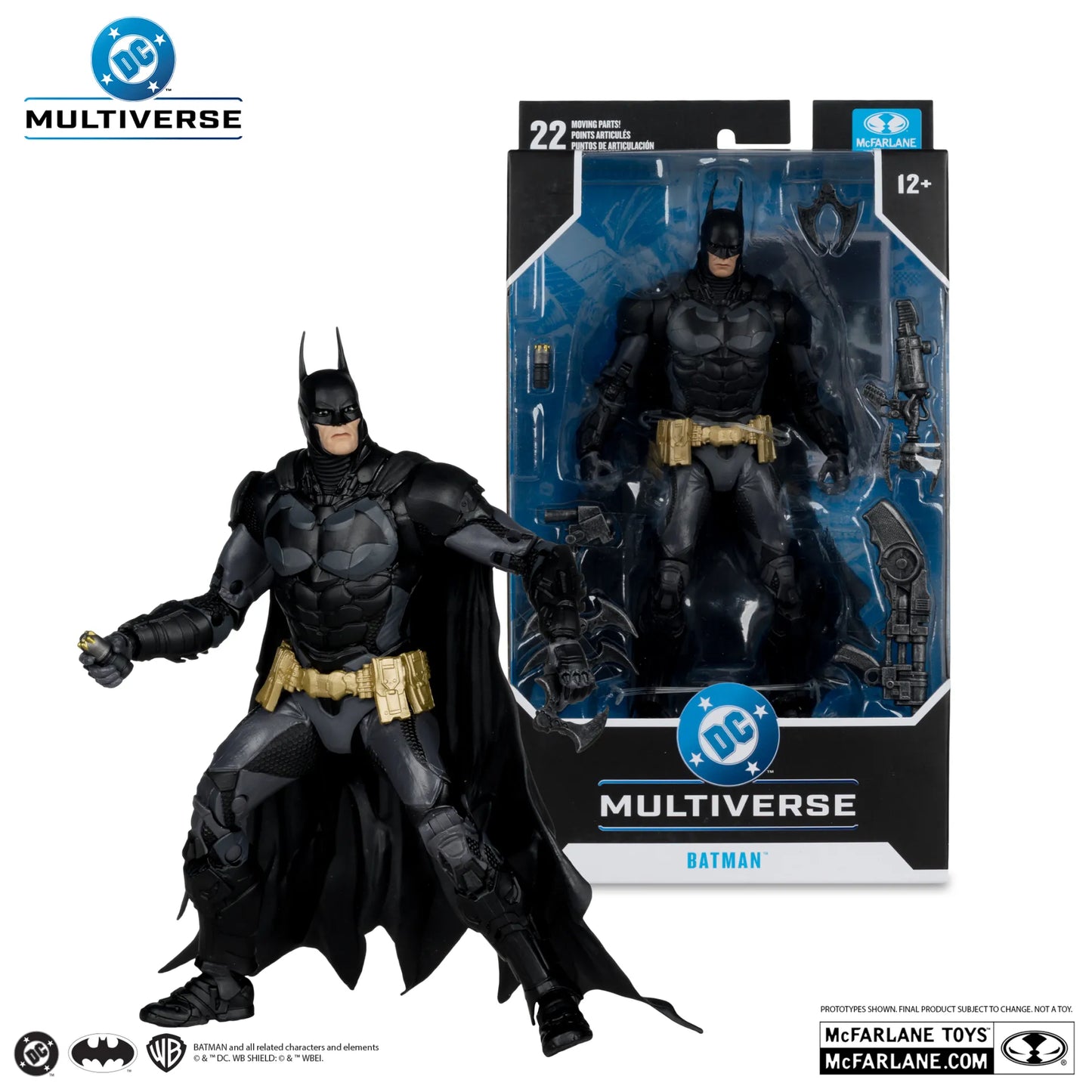 MCFARLANE TOYS 25 BATMAN - DC MULTIVERSE 7INCH ARKHAM KNIGHT ACTION FIGURE 17 cm