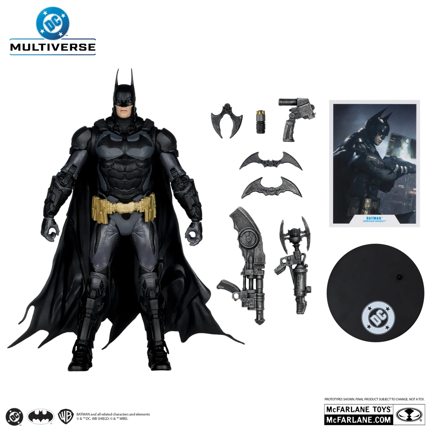 MCFARLANE TOYS 25 BATMAN - DC MULTIVERSE 7INCH ARKHAM KNIGHT ACTION FIGURE 17 cm
