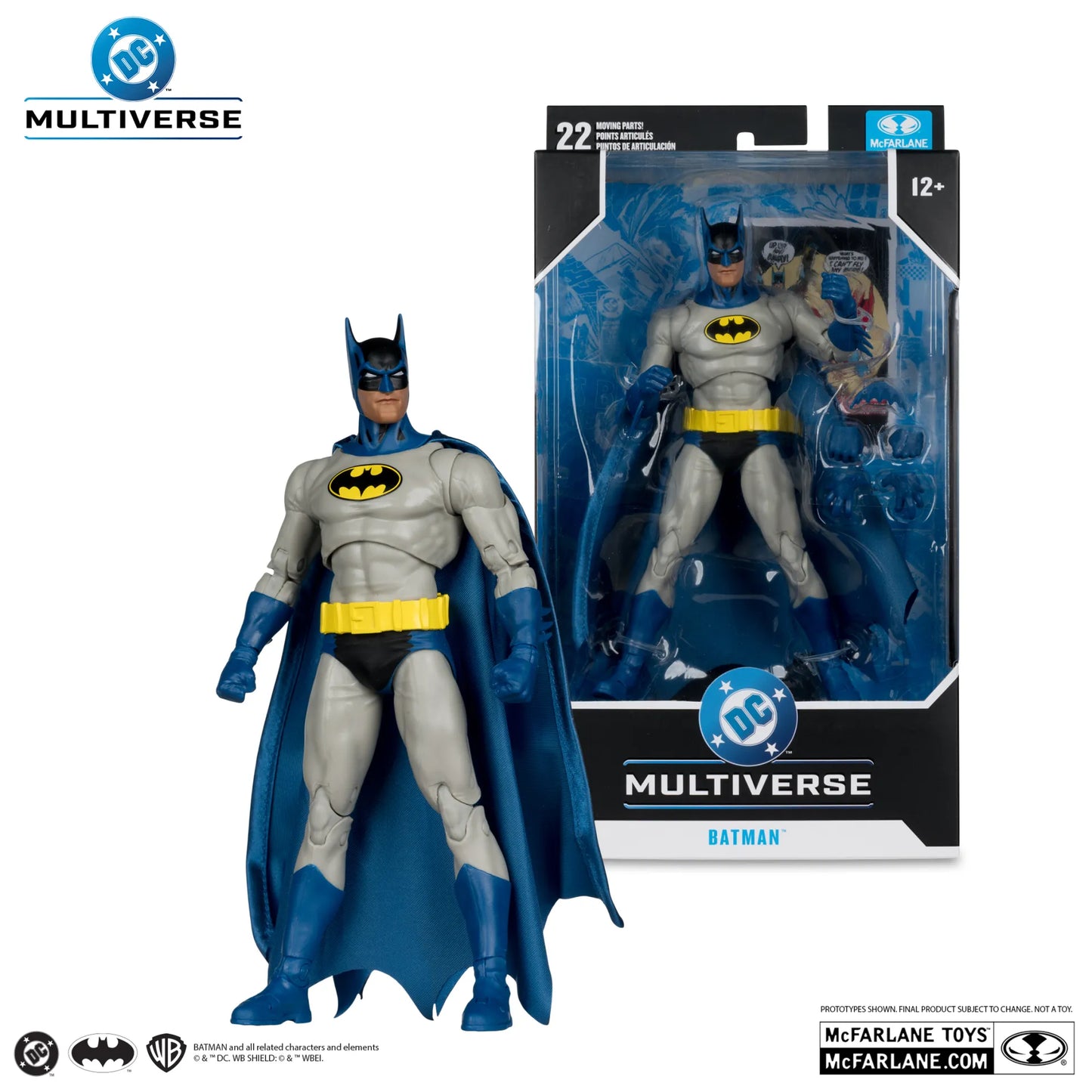 MCFARLANE TOYS 25 BATMAN - DC MULTIVERSE 7INCH NEAL ADAMS ACTION FIGURE 17 cm
