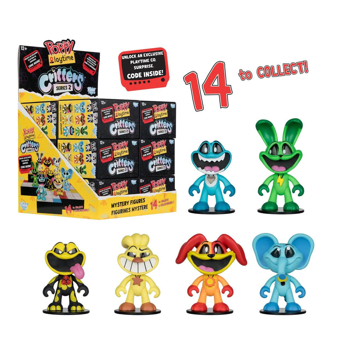 MCFARLANE TOYS 25 POPPY PLAYTIME BLIND BOX WAVE 2 DISPLAY (12) MINI FIGURA 6.25 cm