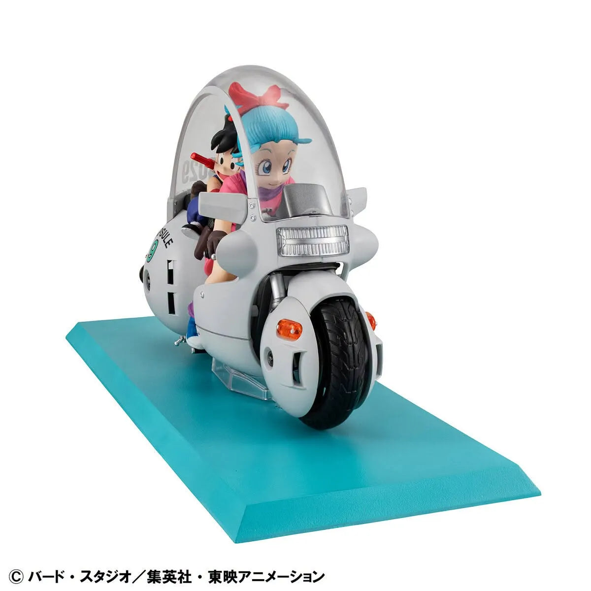 MEGAHOUSE SON GOKU & BULMA & TOP - DRAGON BALL DESK REAL MCCOY 06 & LIMITED ED REPEAT STATUA 14 cm