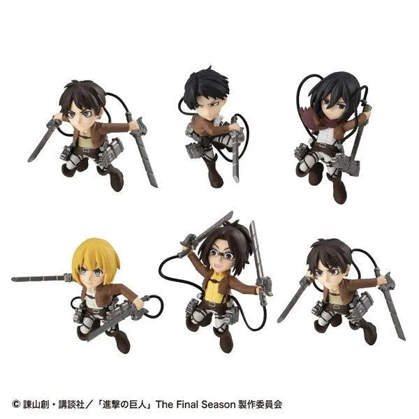 MEGAHOUSE - ATTACK ON TITAN TOBIMAS DISPLAY (6) MINI FIGURA 5 cm