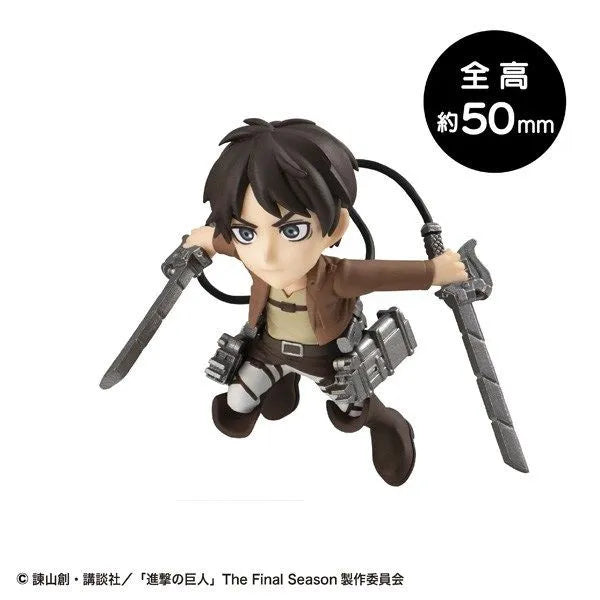 MEGAHOUSE - ATTACK ON TITAN TOBIMAS DISPLAY (6) MINI FIGURA 5 cm