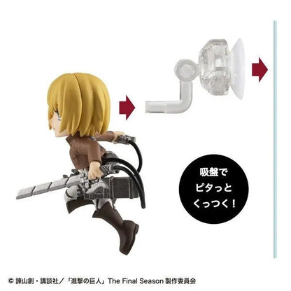 MEGAHOUSE - ATTACK ON TITAN TOBIMAS DISPLAY (6) MINI FIGURA 5 cm