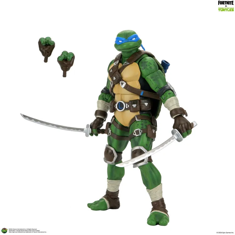 NECA - TEENAGE MUTANT NINJA TURTLES TEENAGE MUTANT NINJA TURTLES FORTNITE LEONARDO ACTION FIGURE 17 cm