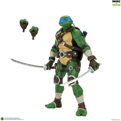 NECA - TEENAGE MUTANT NINJA TURTLES TEENAGE MUTANT NINJA TURTLES FORTNITE LEONARDO ACTION FIGURE 17 cm