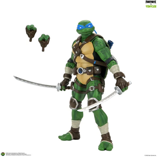 NECA - TEENAGE MUTANT NINJA TURTLES TEENAGE MUTANT NINJA TURTLES FORTNITE LEONARDO ACTION FIGURE 17 cm
