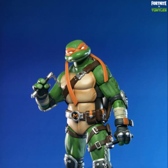 NECA - TEENAGE MUTANT NINJA TURTLES TEENAGE MUTANT NINJA TURTLES FORTNITE MICHELANGELO ACTION FIGURE 17 cm