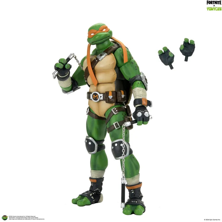 NECA - TEENAGE MUTANT NINJA TURTLES TEENAGE MUTANT NINJA TURTLES FORTNITE MICHELANGELO ACTION FIGURE 17 cm