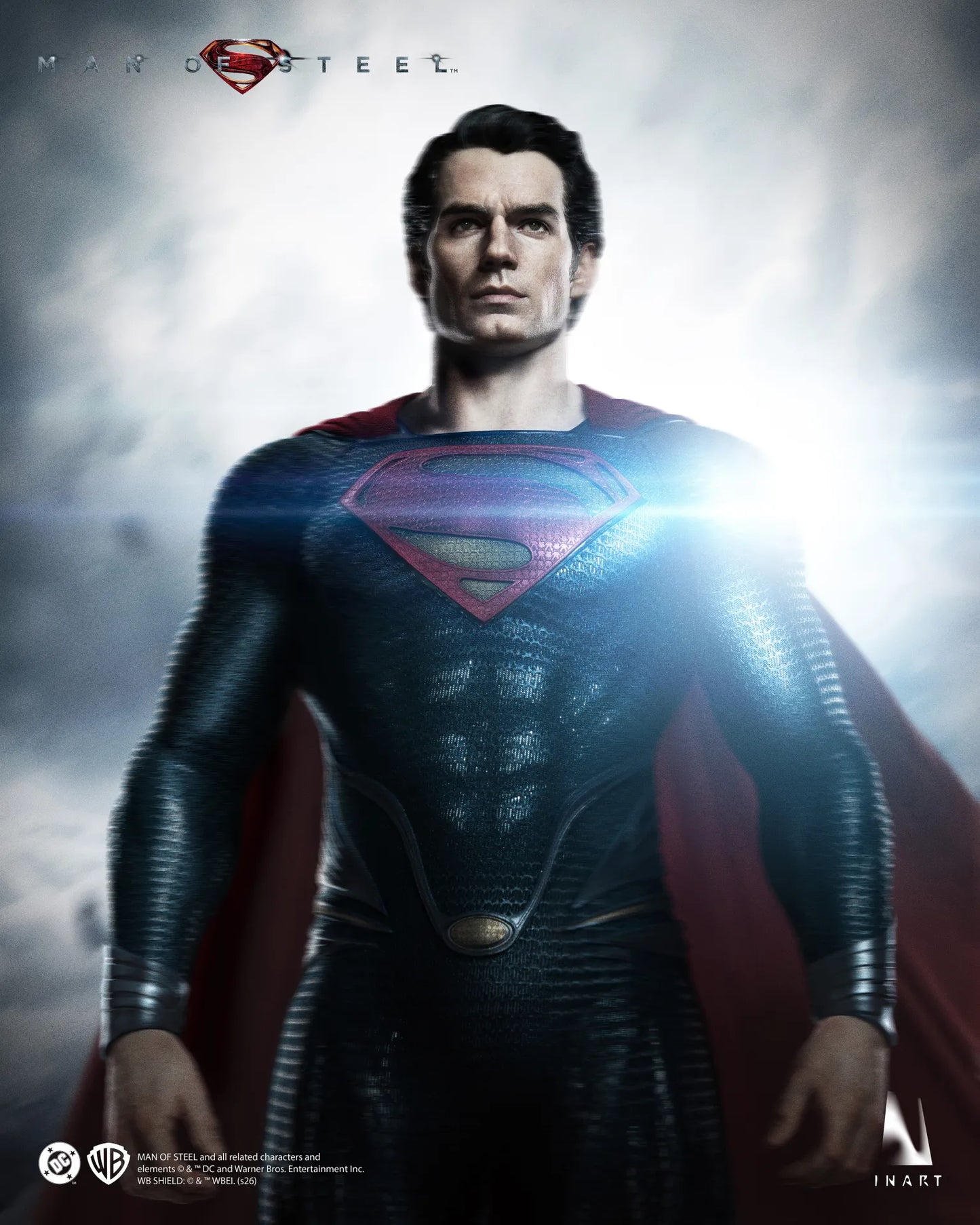 INART - DC COMICS MAN STEEL SUPERMAN COLLECTIBLE 1/6 ACTION FIGURE 32 cm