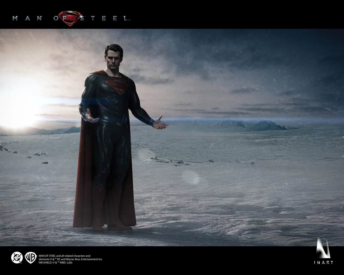 INART - DC COMICS MAN STEEL SUPERMAN COLLECTIBLE 1/6 ACTION FIGURE 32 cm