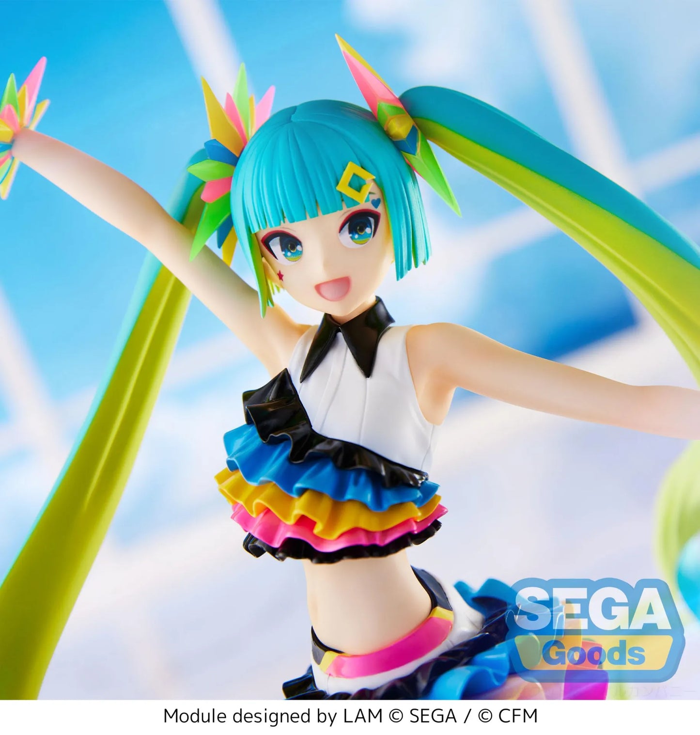 SEGA - HATSUNE MIKU FIGURIZMA PROJECT DIVA MEGA 39S HATSUNE MIKU CATCH WAVE FIGURA 25 cm