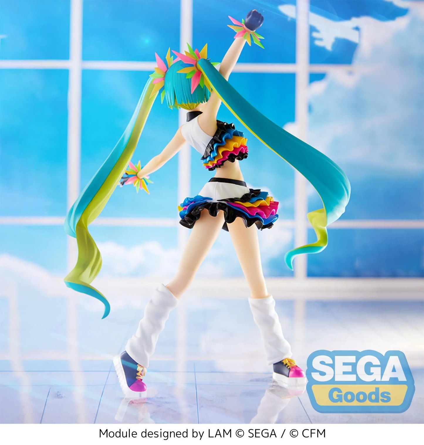 SEGA - HATSUNE MIKU FIGURIZMA PROJECT DIVA MEGA 39S HATSUNE MIKU CATCH WAVE FIGURA 25 cm