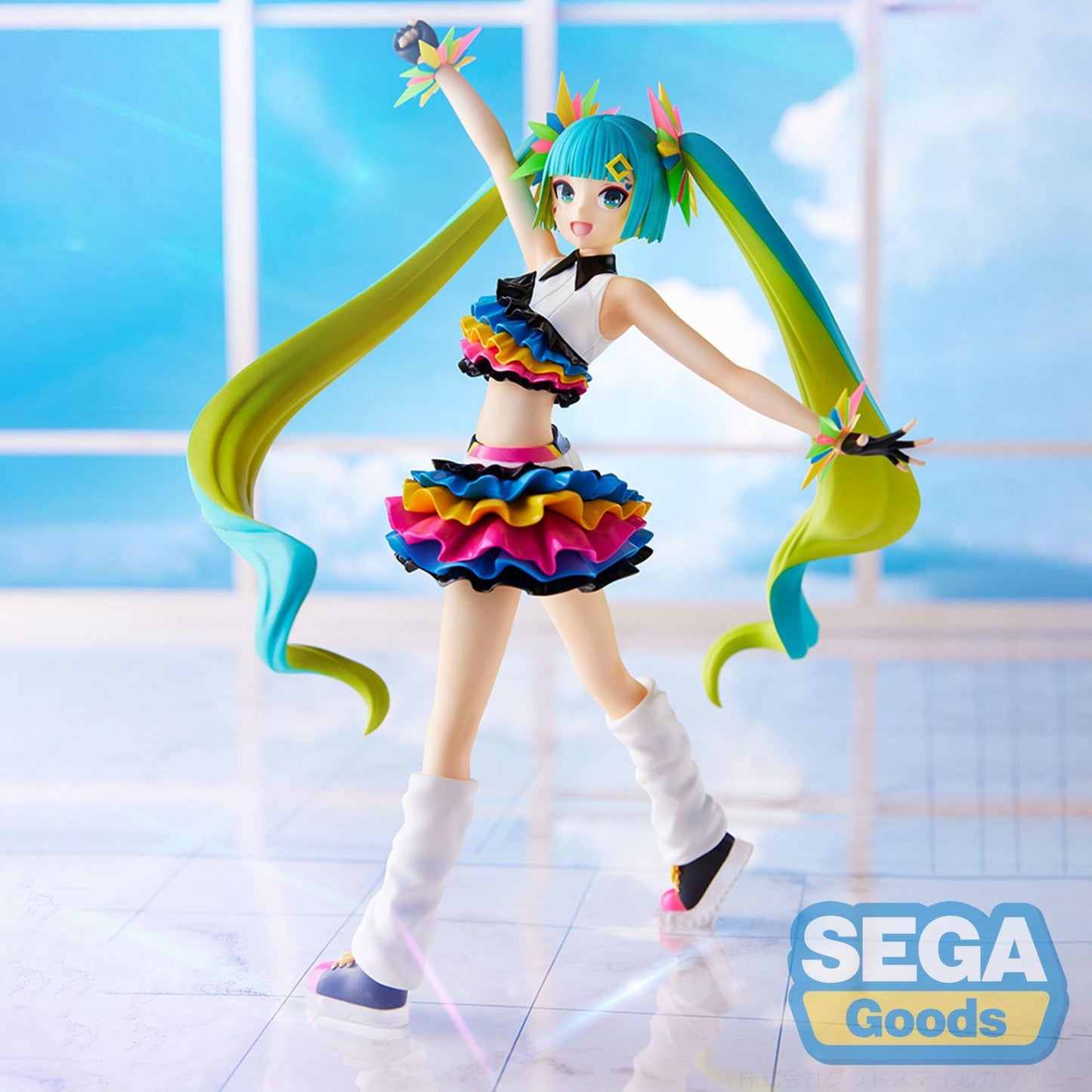 SEGA - HATSUNE MIKU FIGURIZMA PROJECT DIVA MEGA 39S HATSUNE MIKU CATCH WAVE FIGURA 25 cm