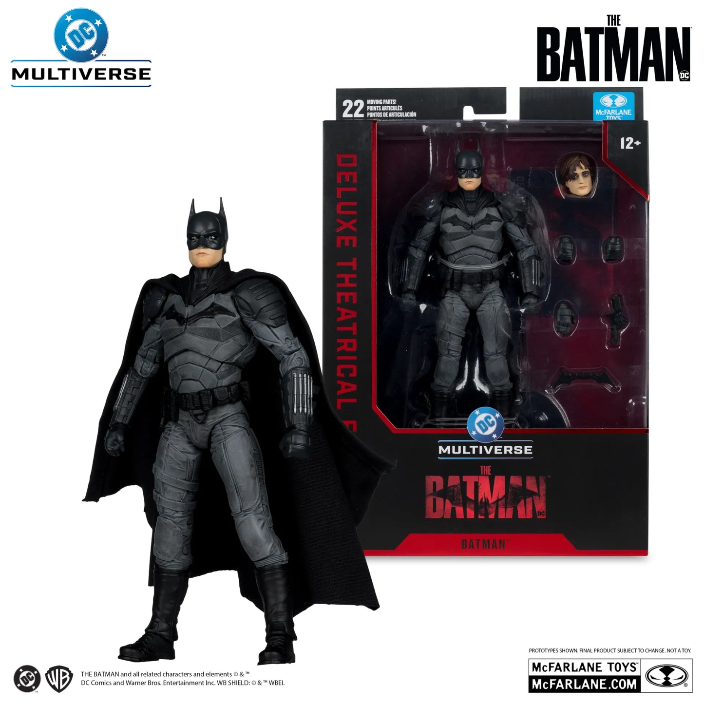 MCFARLANE TOYS 25 BATMAN - DC THEATRICAL DLX 7INCH WV5 (BATMAN 2022) ACTION FIGURE 17 cm