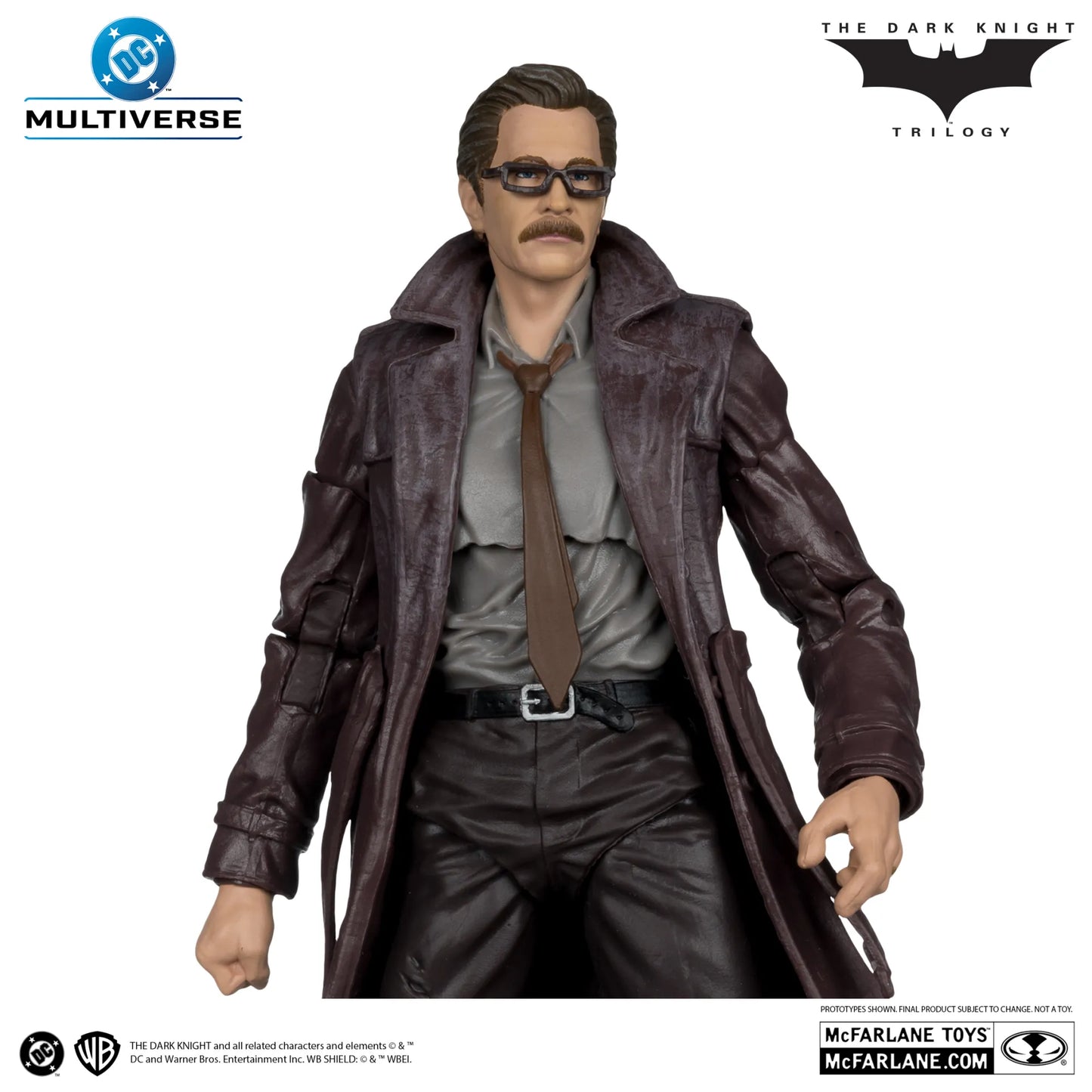 MCFARLANE TOYS 25 - DC THEATRICAL DLX 7INCH WV5 COMMISSIONER GORDON DARK KNIGHT ACTION FIGURE 17 cm