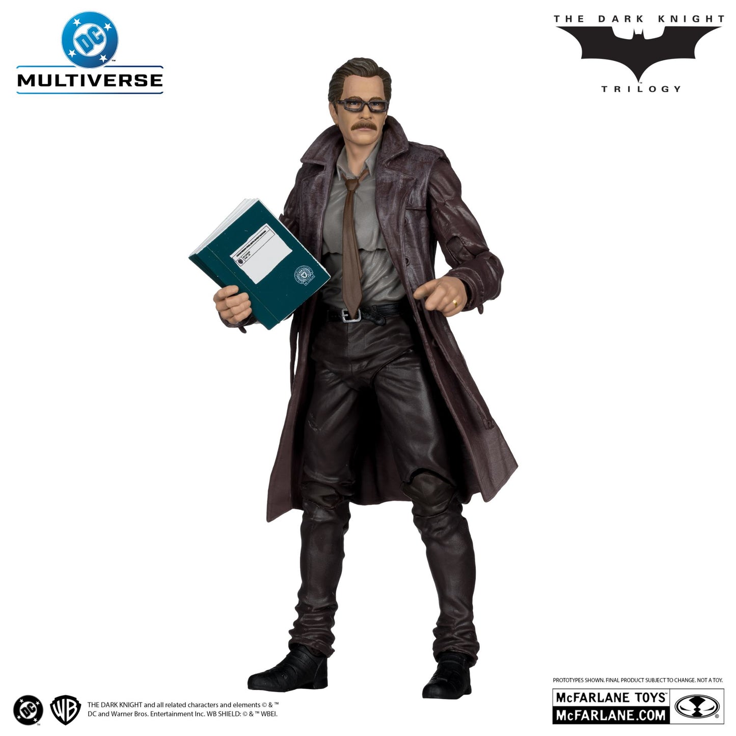 MCFARLANE TOYS 25 - DC THEATRICAL DLX 7INCH WV5 COMMISSIONER GORDON DARK KNIGHT ACTION FIGURE 17 cm